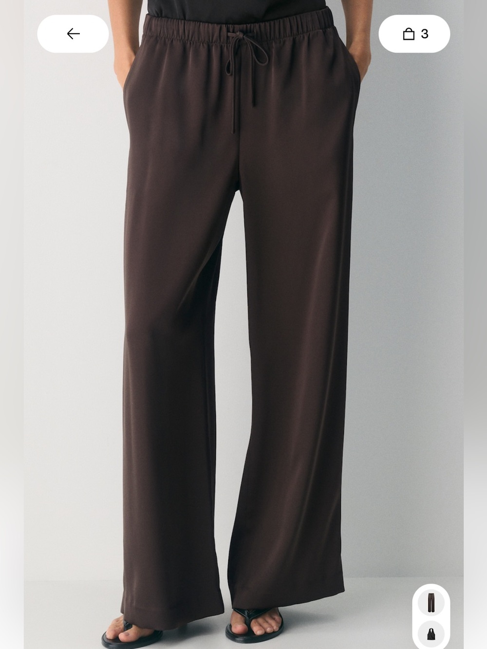 Aritzia Wilfred Lodge Satin Pant